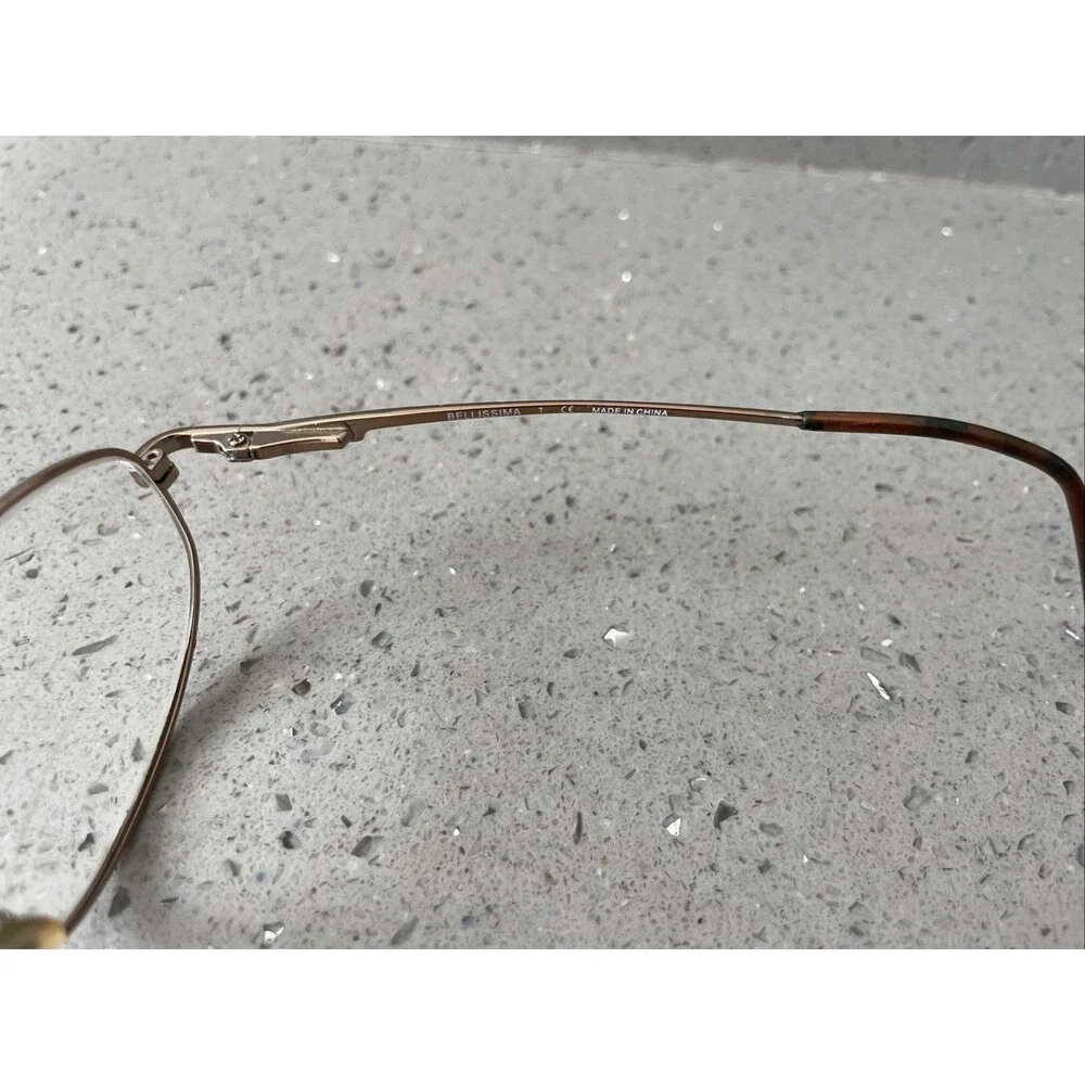 Bellissima Eyeglasses FRAMES ONLY BL 614 52-17-130 Copper full rim oval